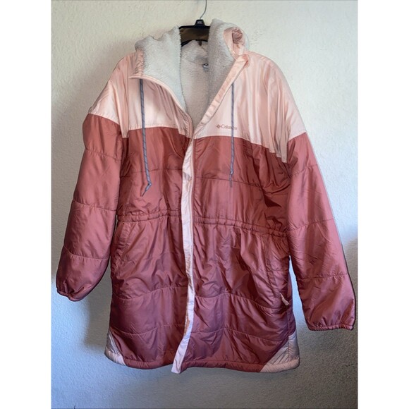 Columbia Tench Flash Challenger Sherpa Lined Long Puffer Jacket XXL Snow Winter - Picture 1 of 13